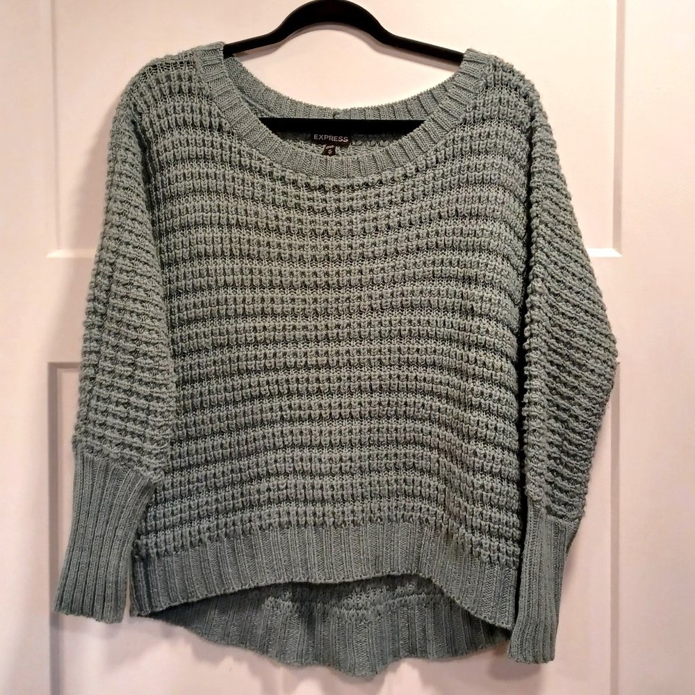 Express mint chunky sweater, XS
